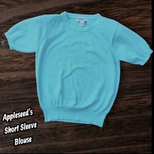 90s Appleseed's Short Sleeved sweater